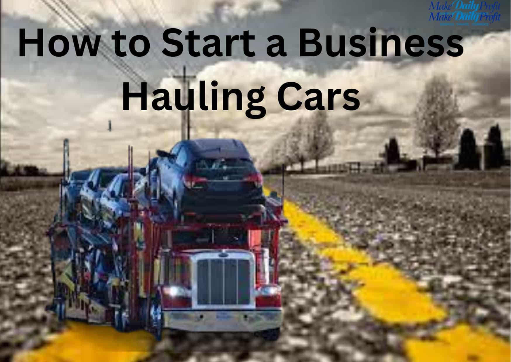 car hauling business plan